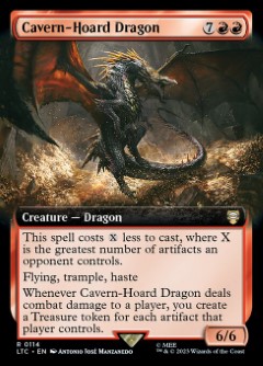 Cavern-Hoard Dragon The Lord of the Rings- Tales of Middle-earth Commander decks Bordless